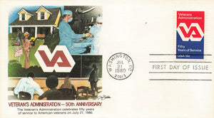 Veterans Administration 50th Anniversary – 1980 First Day Cover | Honoring Service