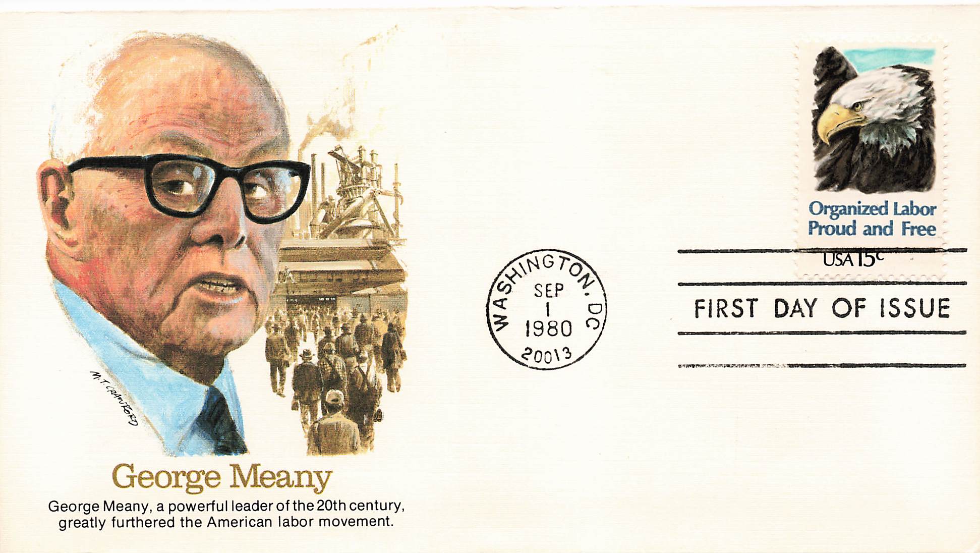 George Meany – 1980 First Day Cover | Labor Movement Icon