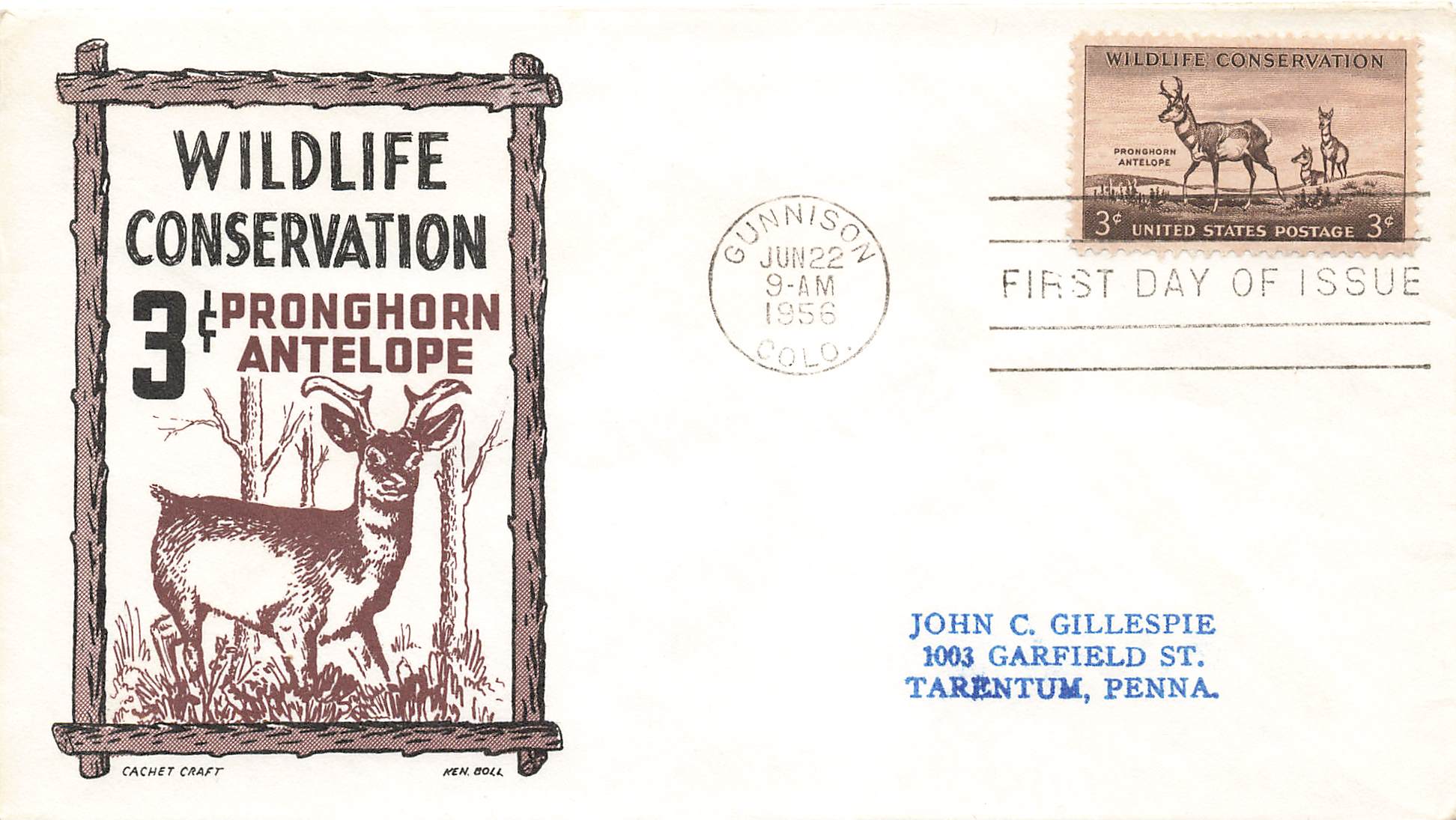 1956 Pronghorn Antelope Wildlife Conservation