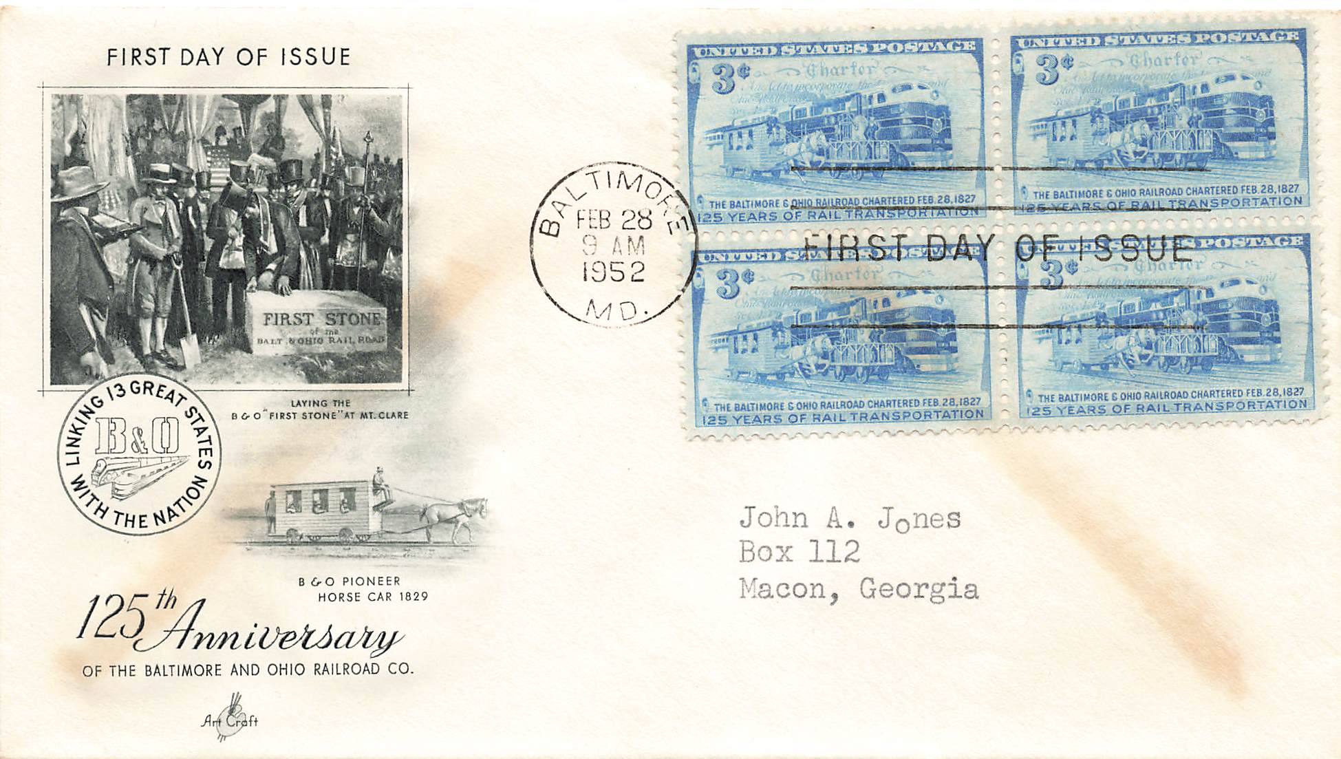 1952 Baltimore and Ohio Railroad #1006