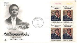 Paul Laurence Dunbar - American Poet FDC 1975