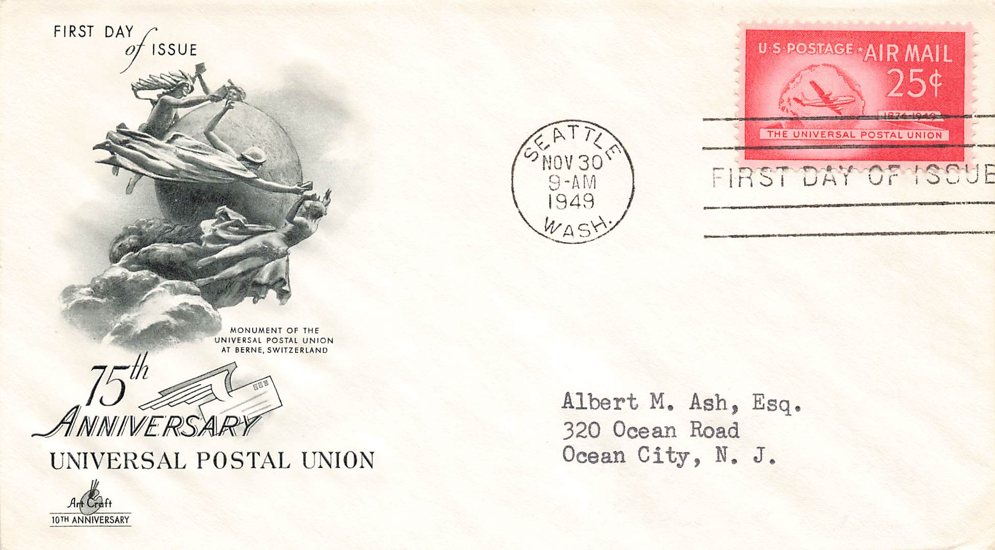 1949 75th Ann Universal Postal Union