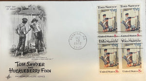 Tom Sawyer and Huckleberry Finn FDC (2) - 1972