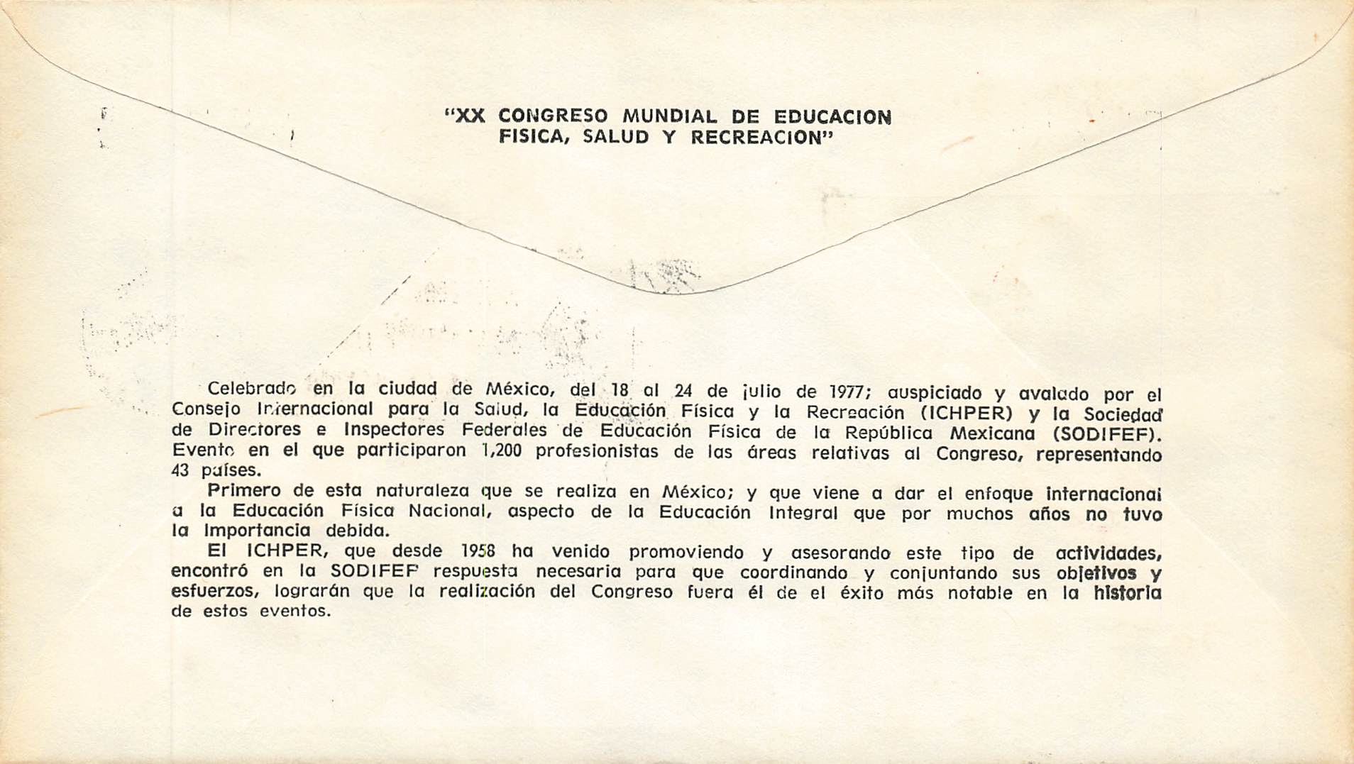 1977 Mexico XX Congreso Nundial De Educacion  1.60