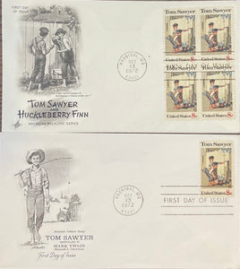 Tom Sawyer and Huckleberry Finn FDC (2) - 1972