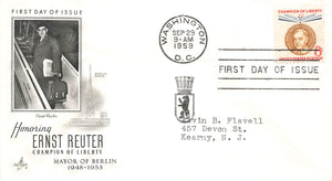 1959 Honoring Champion of Liberty Ernst Reuter 8c