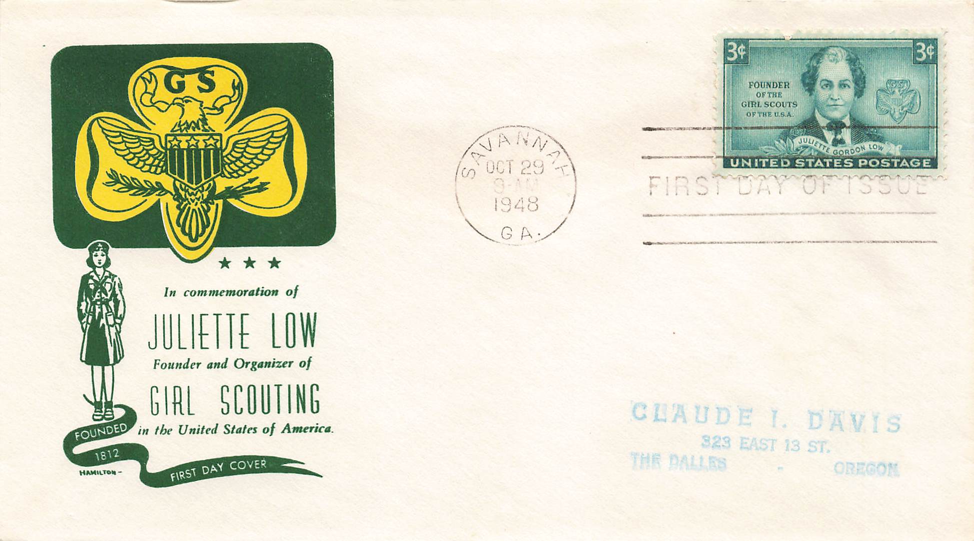 1948 Juliette Low founder of Girl Scouting