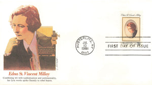 1981 Edna St. Vincent Millay, American Poet .18 Cents