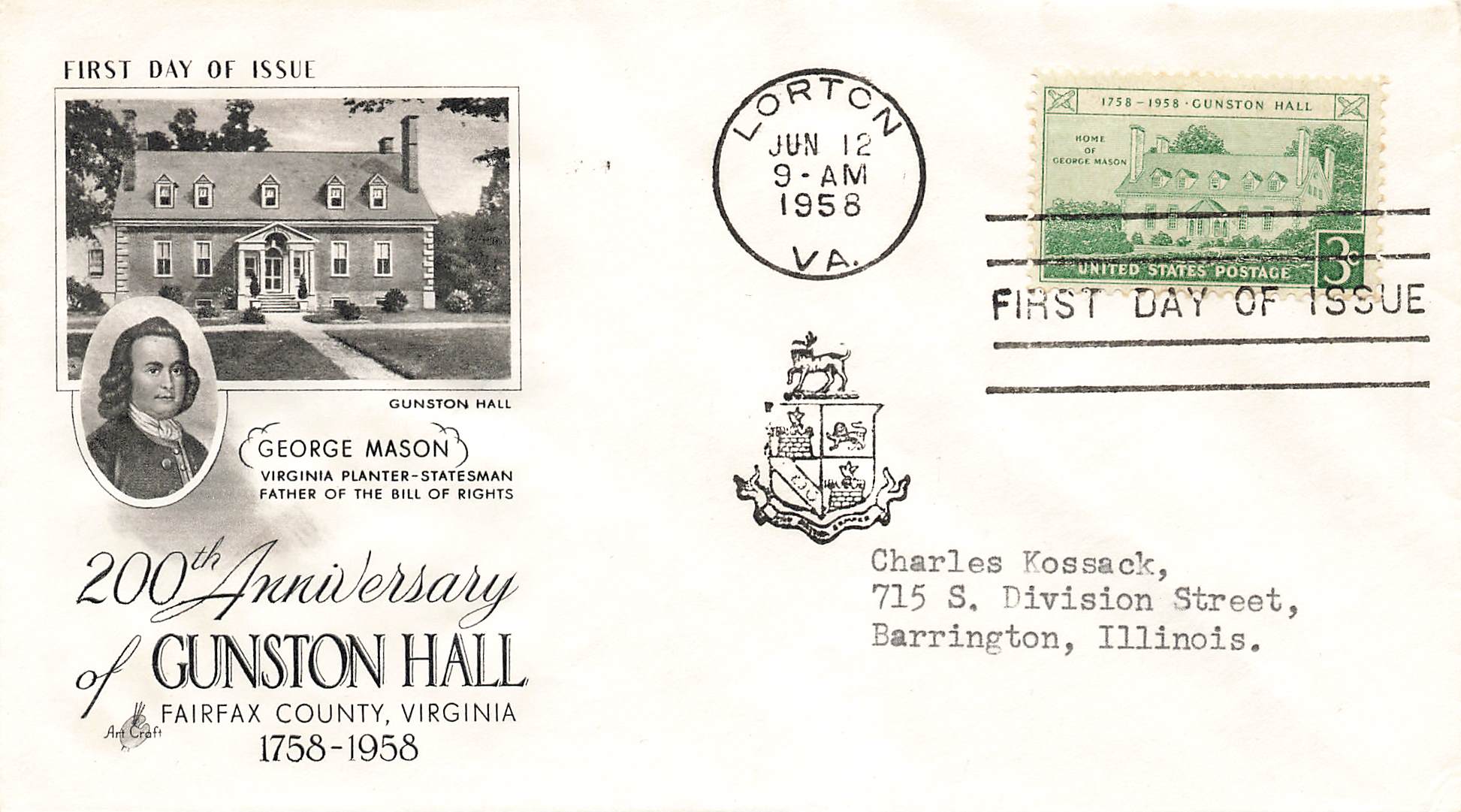 1958 Gunston Hall a