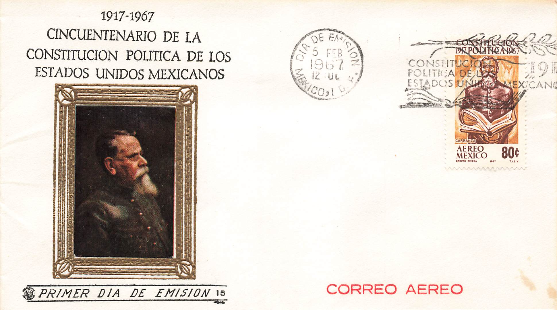 1967 Mexico - Constitucion Plitica De Los Estados Unidos Mexicanos .80