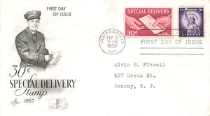 1957 30 Cents Special Delivery stamp