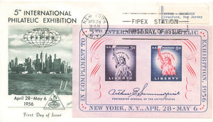 1956 Official FIPIX 5th international philatelic exhibition