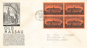 1956 Old Nassau 4 stamps