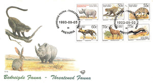 1993 South Africa Threatened Fauna Rhino