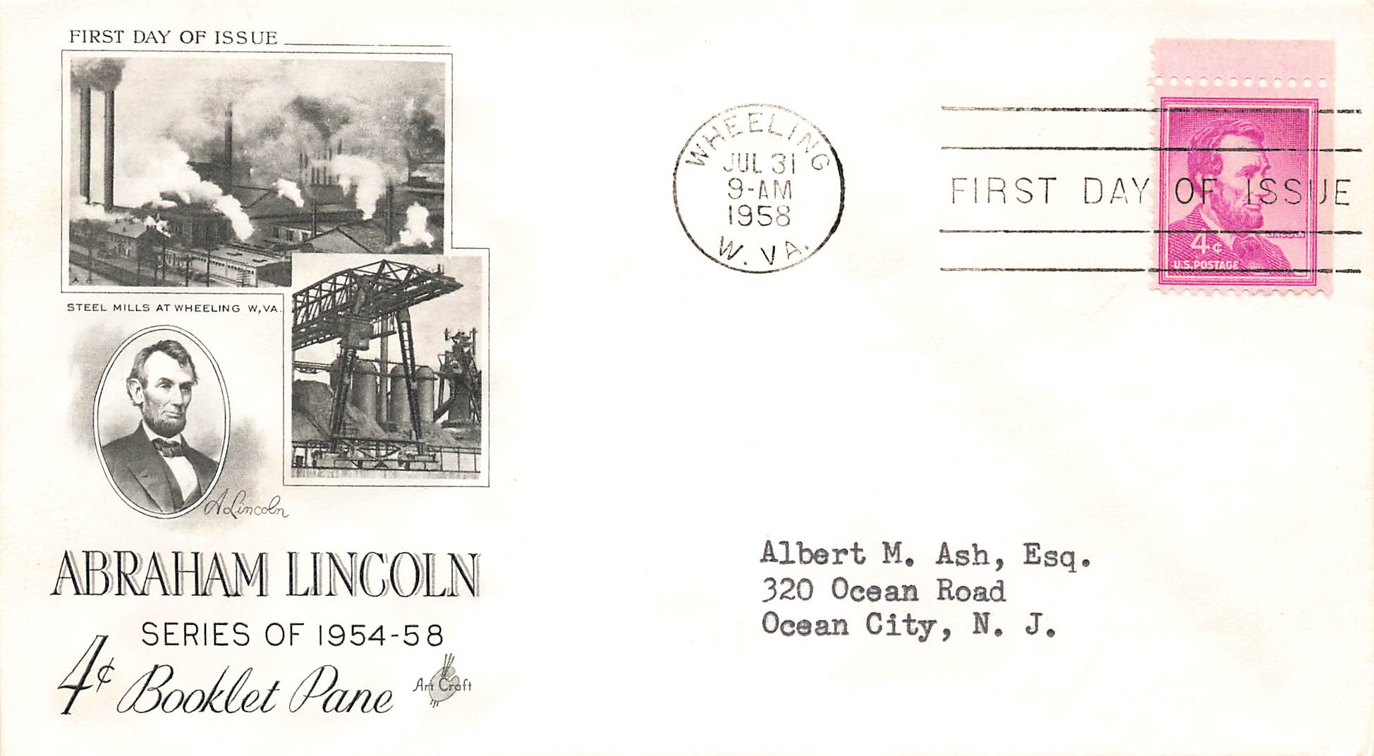 1958 Abraham Lincoln Steel mills