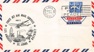 1960 First Jet Air Mail Service .07 Cents