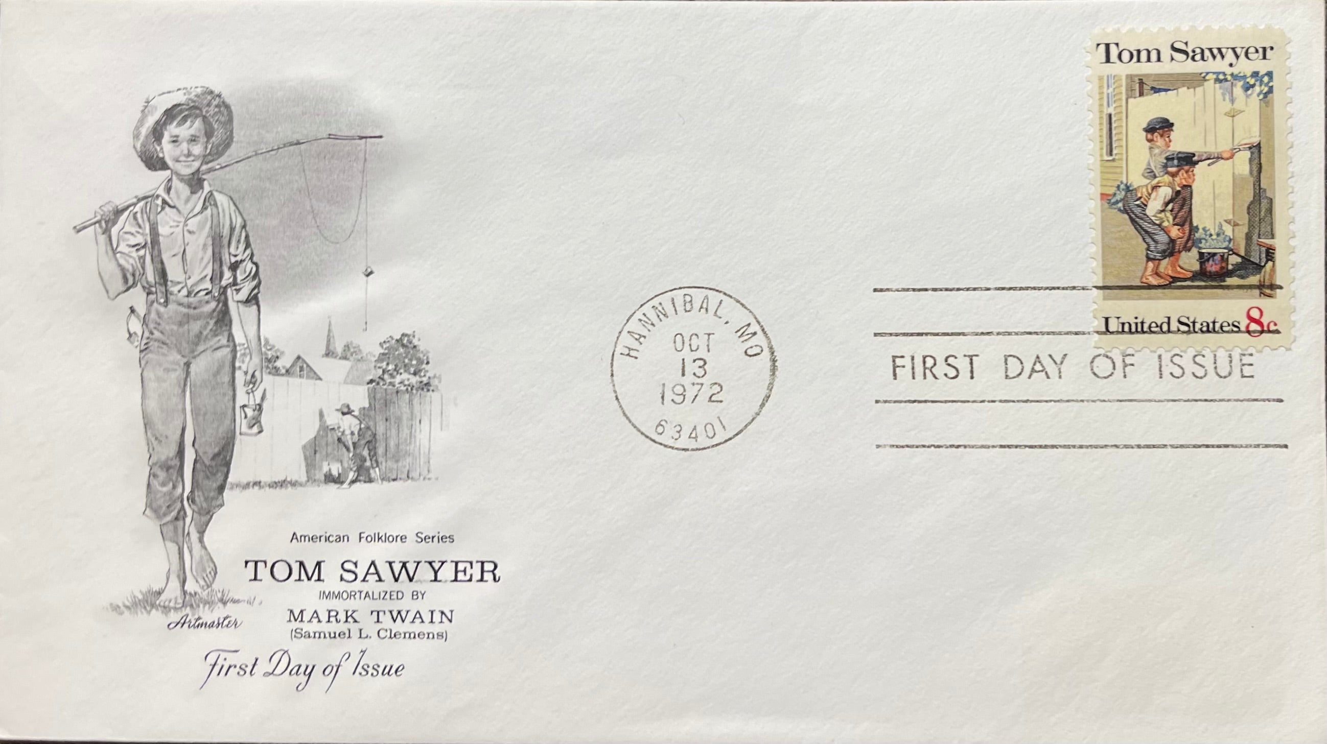 Tom Sawyer and Huckleberry Finn FDC (2) - 1972