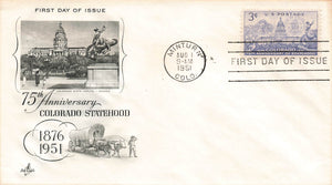 1951 Colorado Statehood 75th Ann #1001