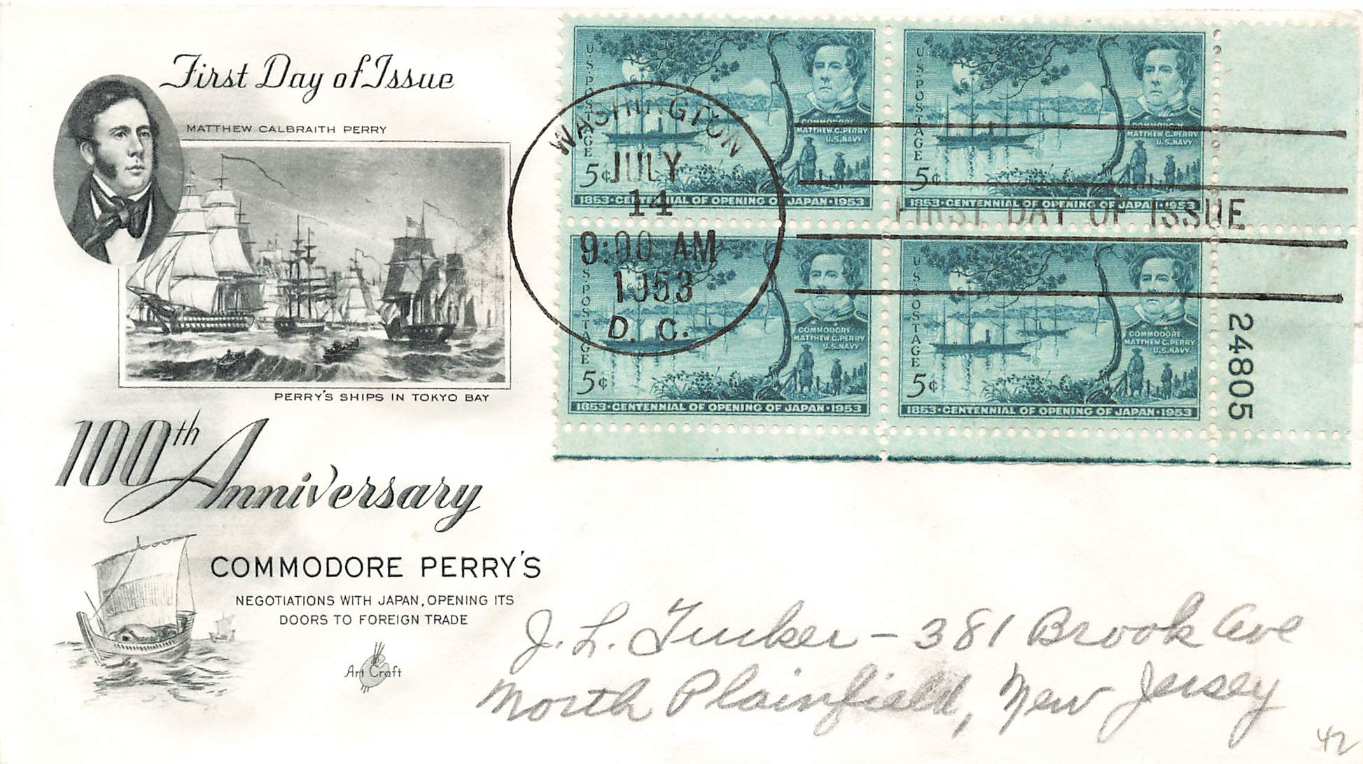 1953 Commodor Perry's opening trade to Japan