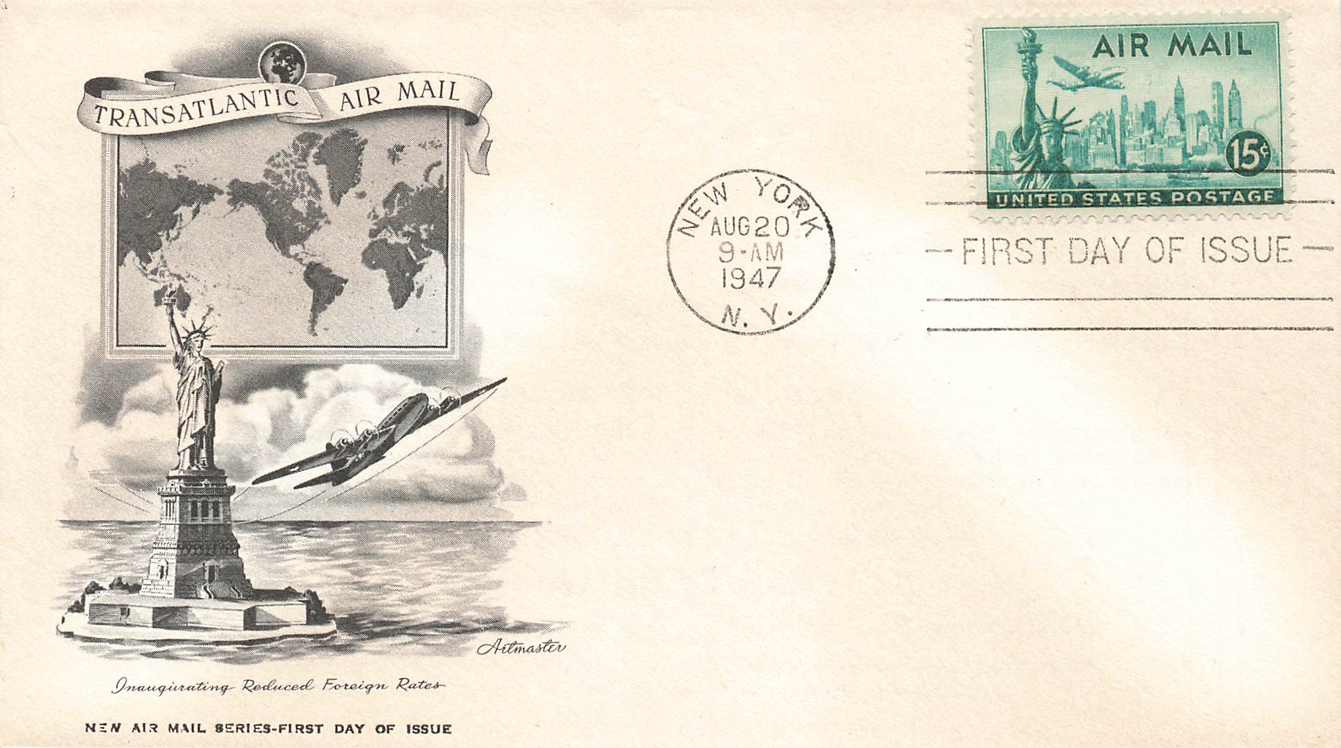 1947 Transatlantic Airmail