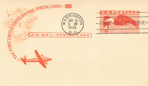 1949 Airmail Postcard (RARE)