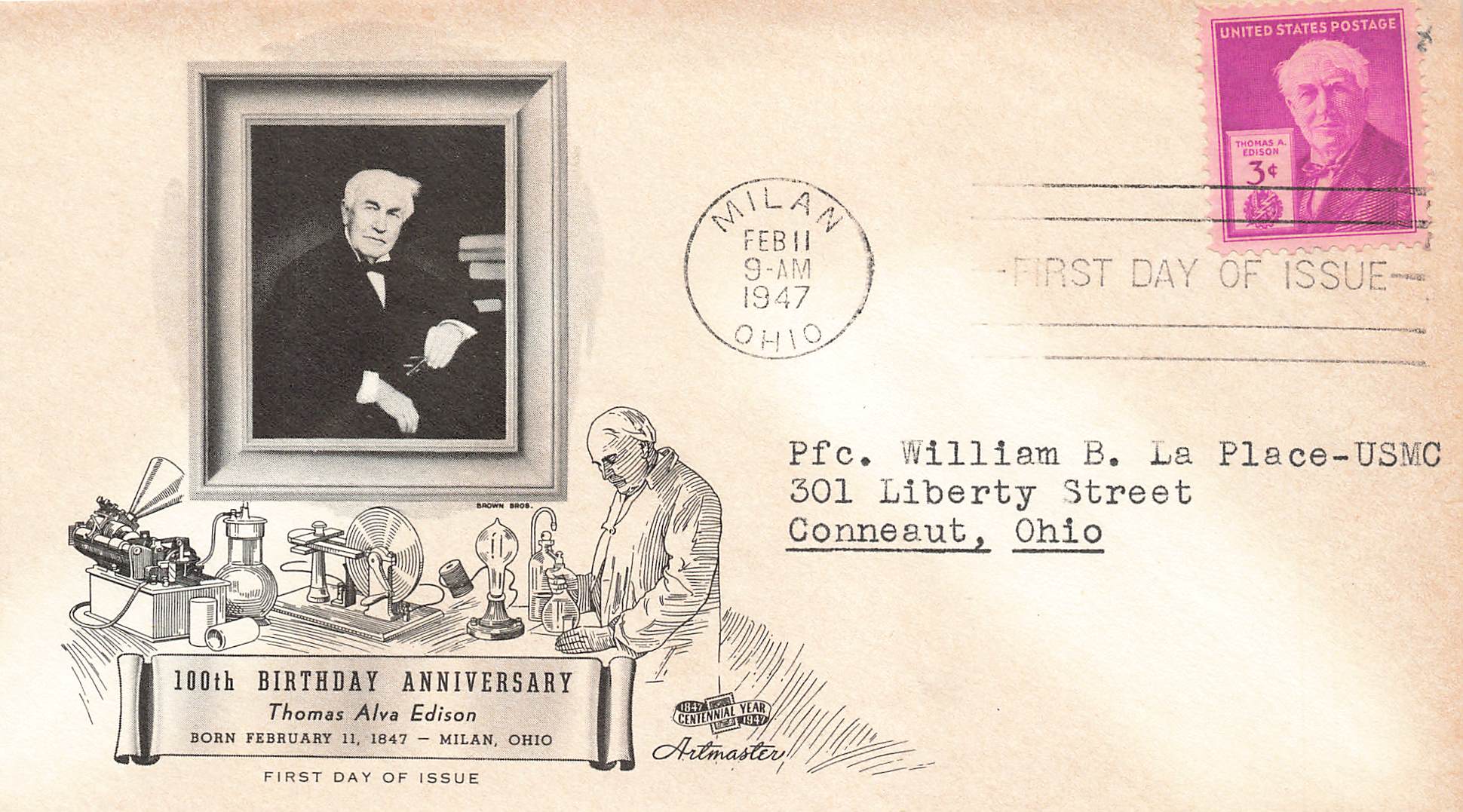 1947 Thomas Edison 100th Birthday