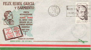 1966 Mexico - Felix Ruben Garcia y Sarmiento 1.20 Ruben Dario