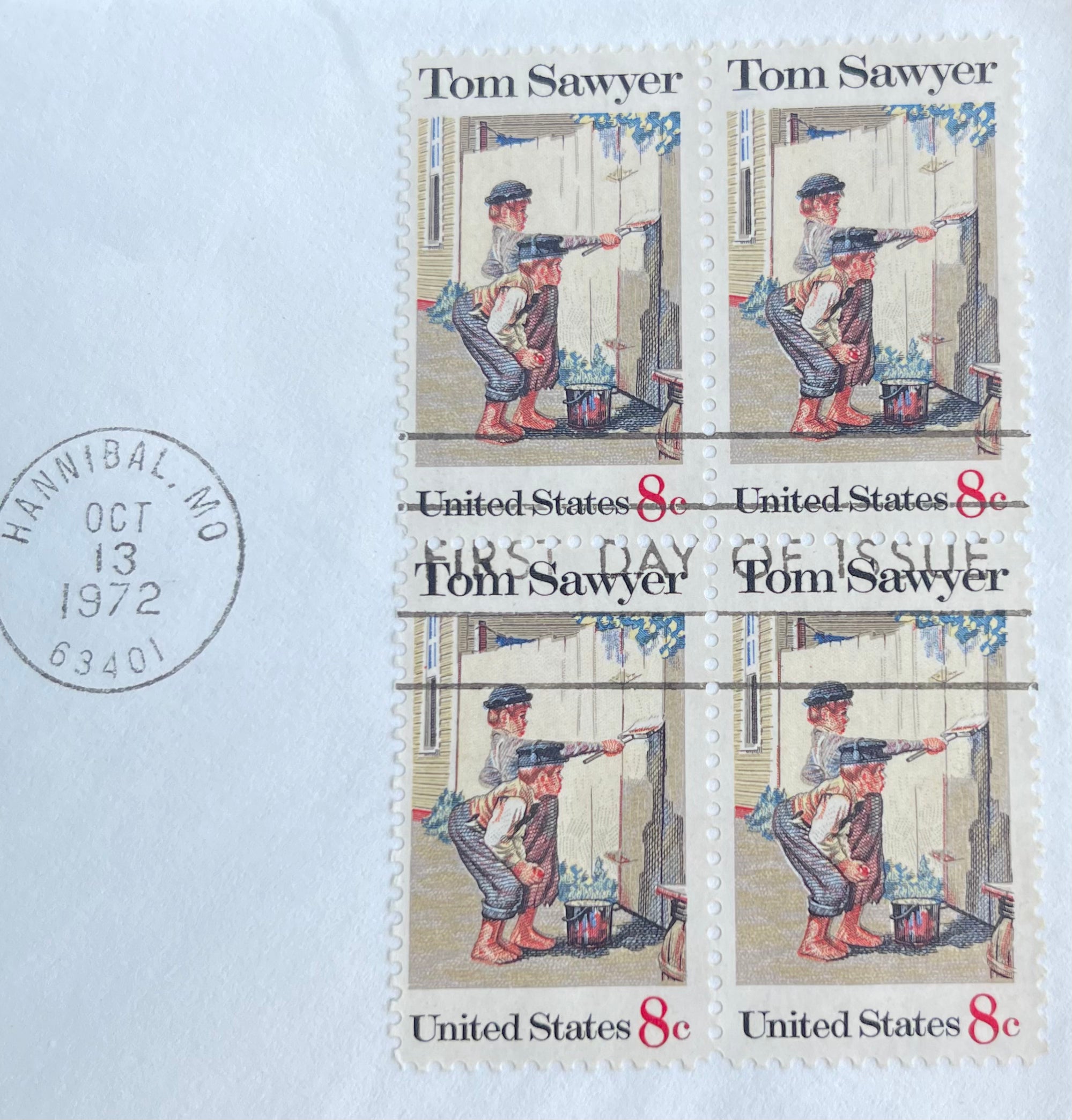 Tom Sawyer and Huckleberry Finn FDC (2) - 1972