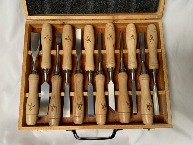 Wood Carving Tools, Woodworking Chisels Chaselle 8 Piece lot