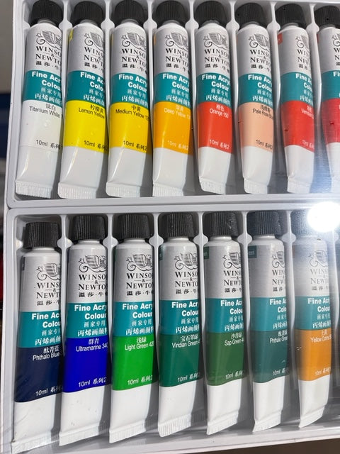 Winsor and Newton 24 Pack Acrylic Paint (10ml tubes) – Maple Springs
