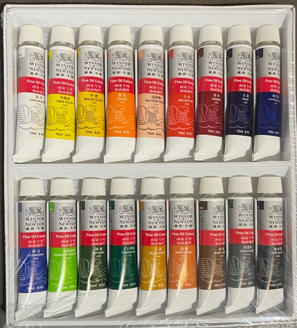 Winsor & Newton Oil Paint tubes 18Pack (12ml)