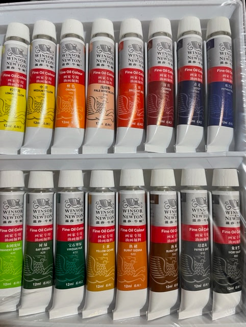 Winsor & Newton Oil Paint tubes 18Pack (12ml)