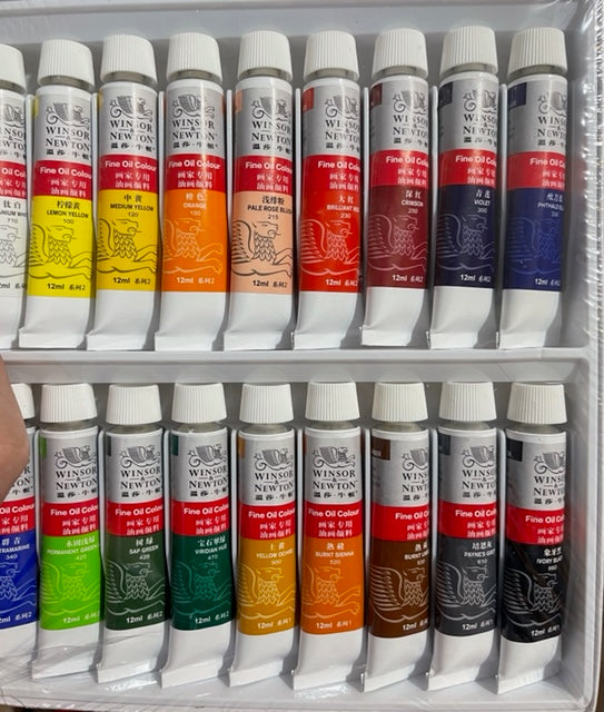 Winsor & Newton Oil Paint tubes 18Pack (12ml)