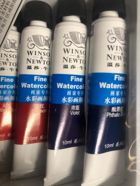 Winsor & Newton 18 pack Watercolor tubes