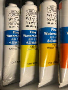 Winsor & Newton 18 pack Watercolor tubes